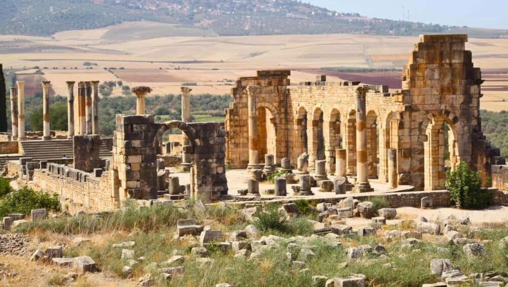 Roman ruins of volubilis - Morocco